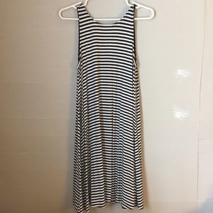 Black and White Striped Summer Dress